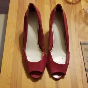 Fioni Magenta peeptoe